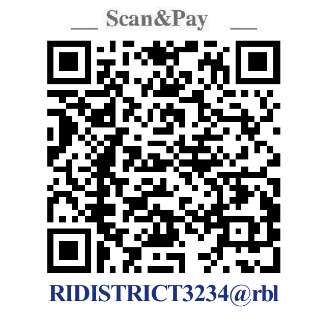 RBL Bank UPI QR — RIDISTRICT3234@rbl